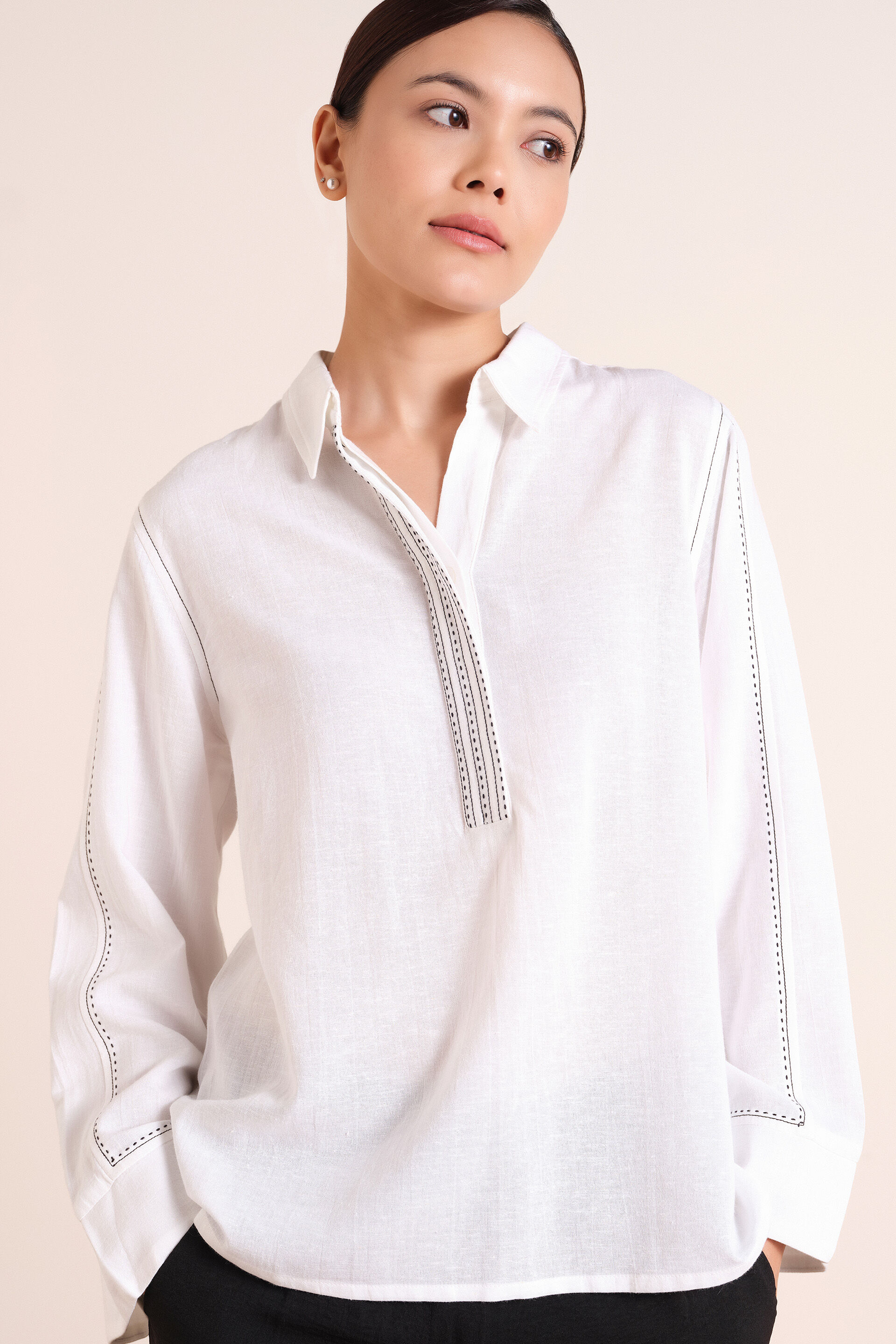 Orelia White Top, White, image 4